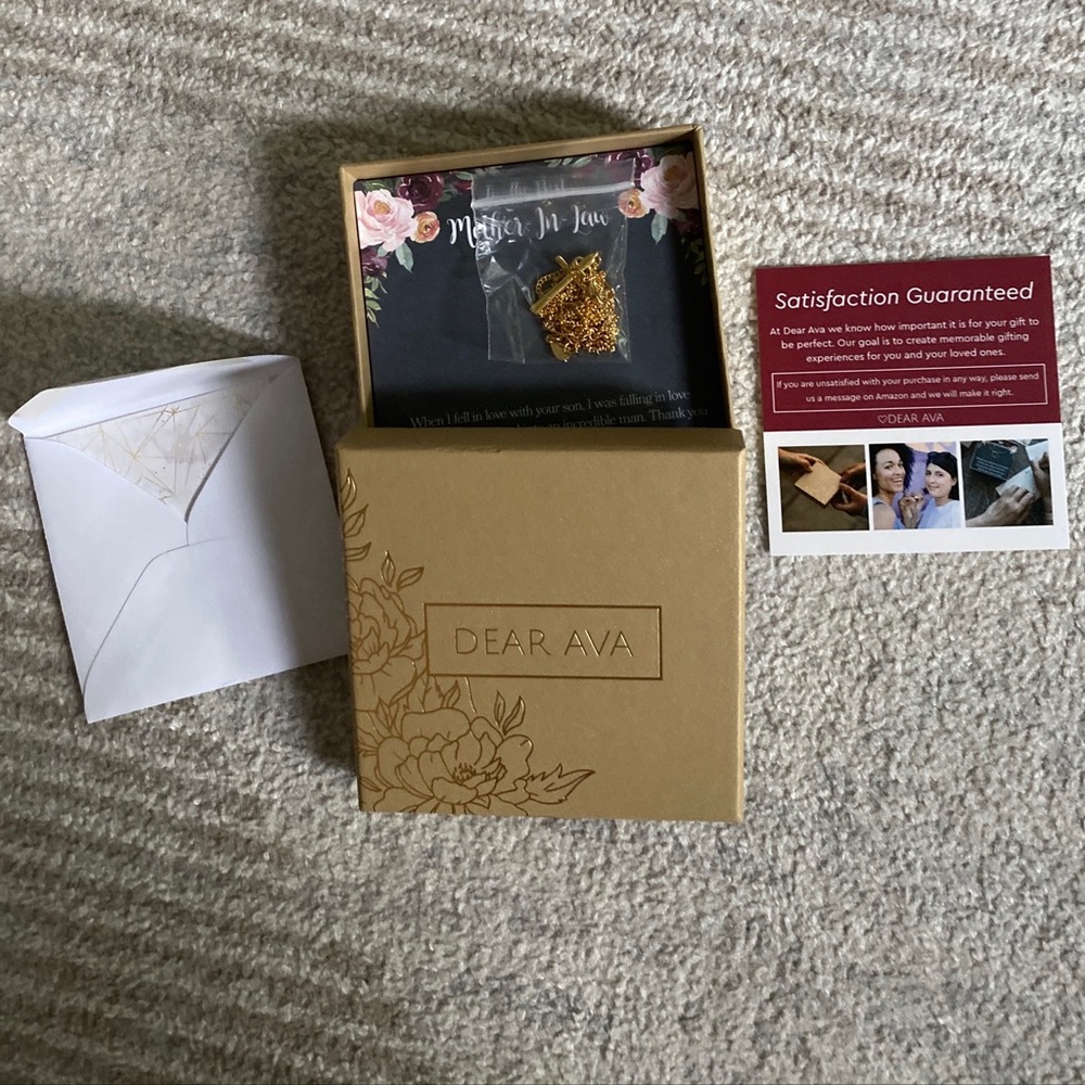 New - Dear Ava Gold Plated Cross And Infinity Necklace